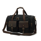 Canvas Duffel Bag Overnight Carry on Bags with Shoe Compartment