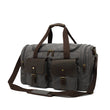 Canvas Duffel Bag Overnight Carry on Bags with Shoe Compartment - Woosir