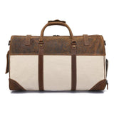 Cotton Canvas Duffle Bag with Shoe Compartment