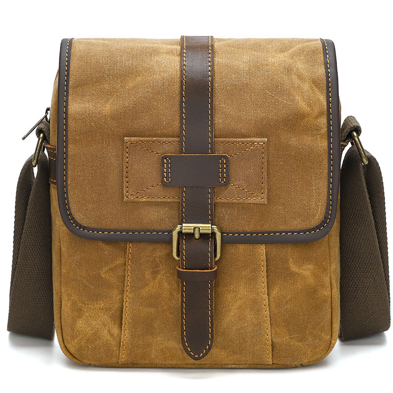 Petit sac messager en toile cirée