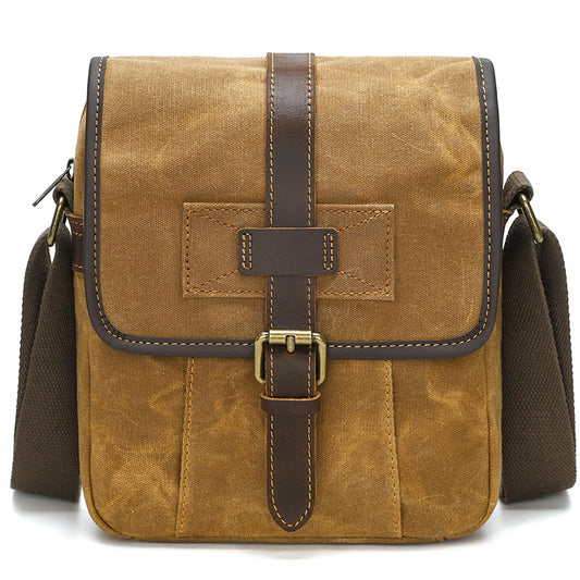 Petit sac messager en toile cirée