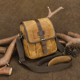 Petit sac messager en toile cirée