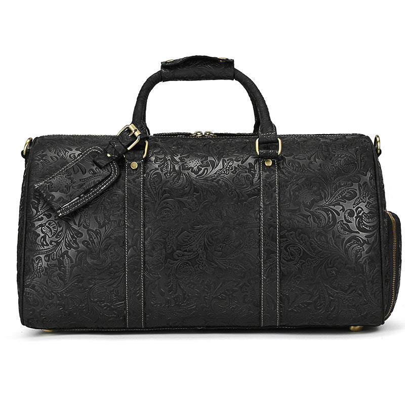 Louis Vuitton Authentic Black Cowhide Leather Duffle Bag Made -  UK
