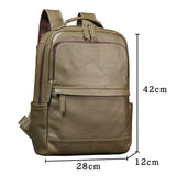 Genuine Leather Backpack for 15-inch Laptop