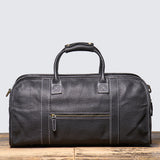 Genuine Leather Duffle Bag for Travel and Gym