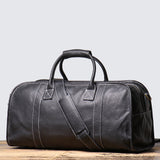 Genuine Leather Duffle Bag for Travel and Gym