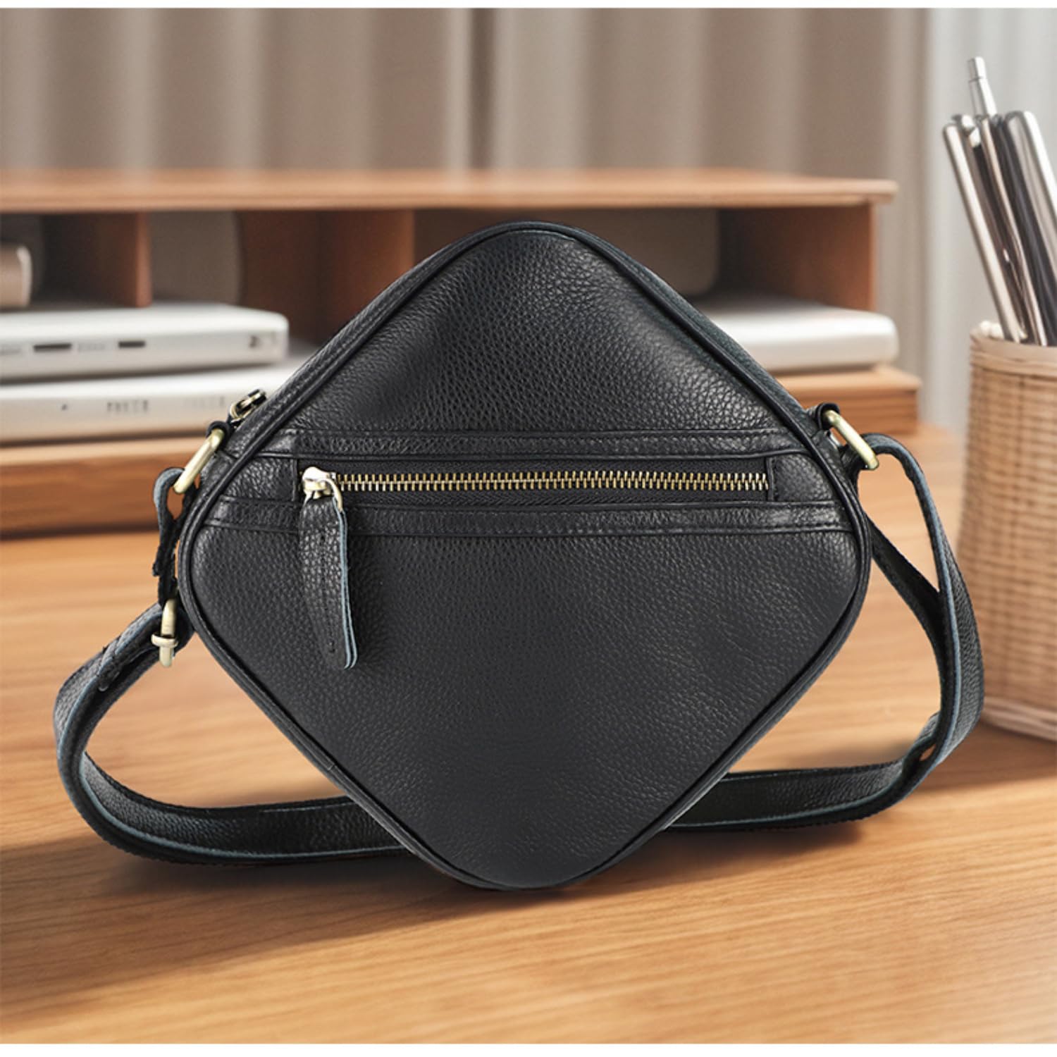 Genuine Leather Sling Bags Square