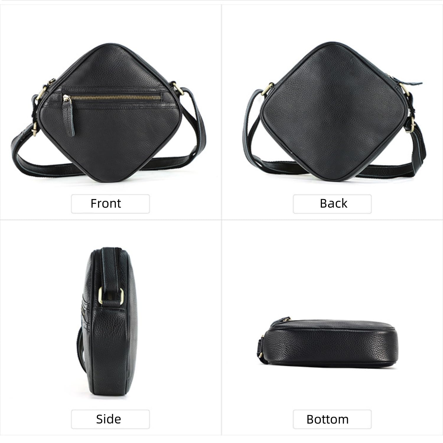 Genuine Leather Sling Bags Square