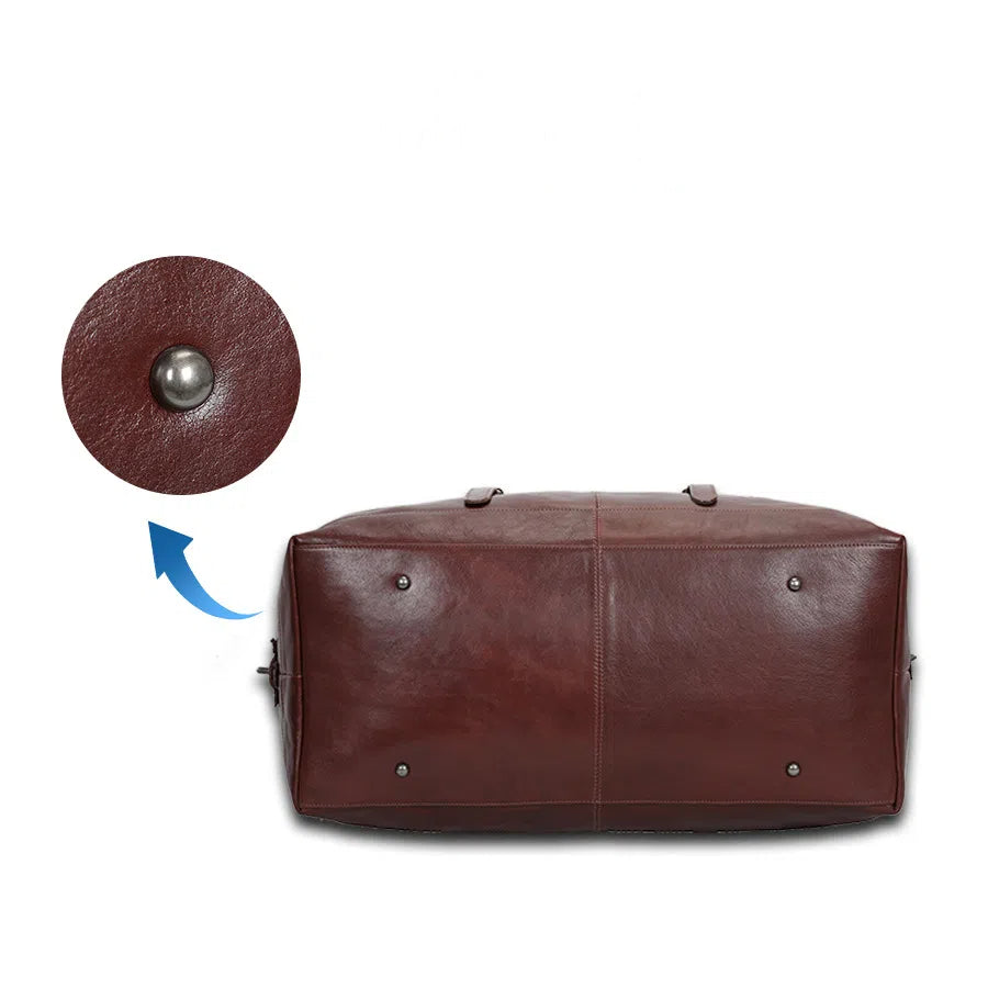 Large Leather Duffle Bag for Travel