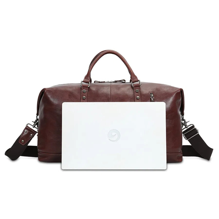 Large Leather Duffle Bag for Travel