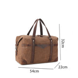 Large Voyager Waxed Canvas Duffle Bag