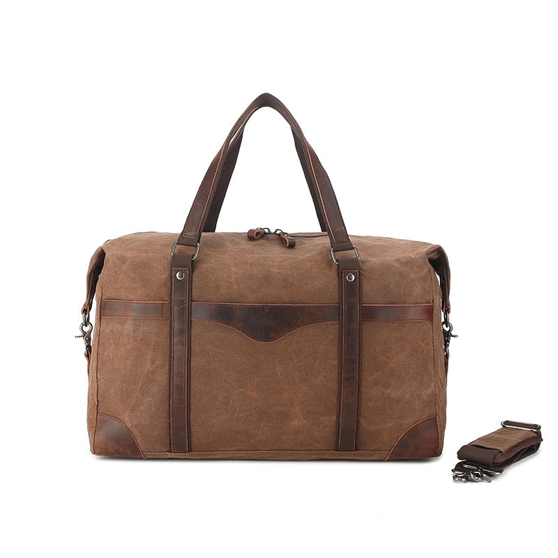 Large Voyager Waxed Canvas Duffle Bag