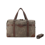 Large Voyager Waxed Canvas Duffle Bag