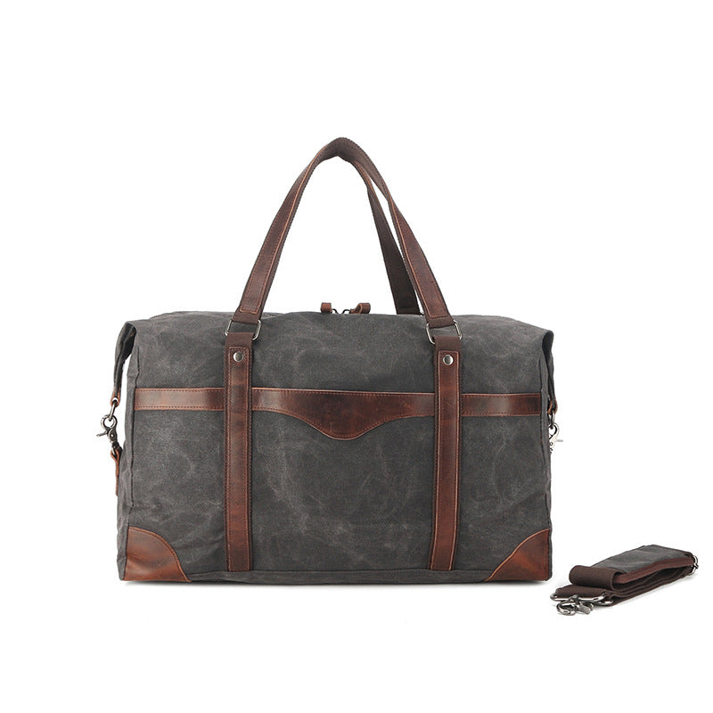 Large Voyager Waxed Canvas Duffle Bag