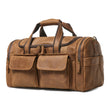 Leather Duffle Bag for Travel Large Capacity