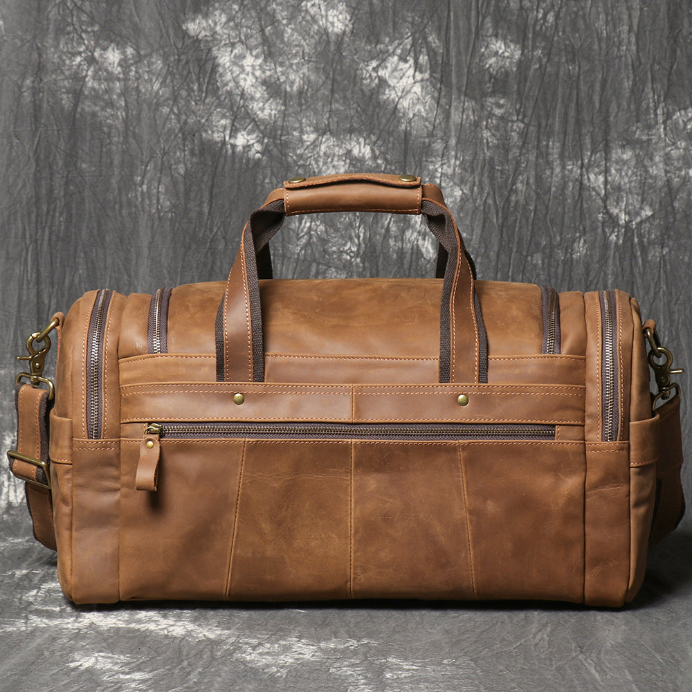Leather Duffle Bag for Travel Large Capacity