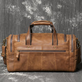 Leather Duffle Bag for Travel Large Capacity