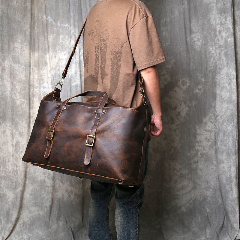 Sac week-end en cuir de vachette 23'' pour homme