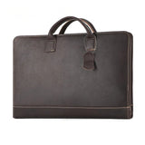 Woosir Porte-documents en cuir pour ordinateur portable pour homme pour le travail 15,6 pouces 