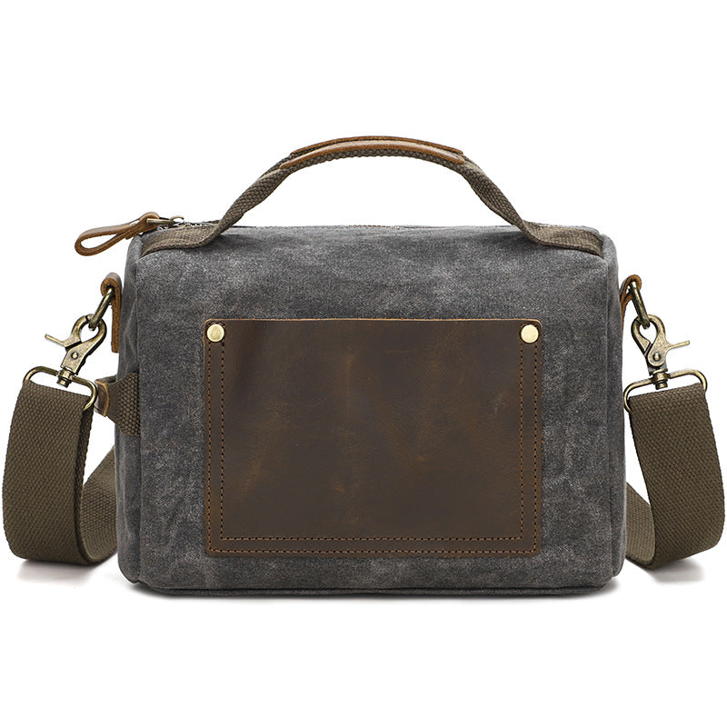 Petit sac messager en toile cirée