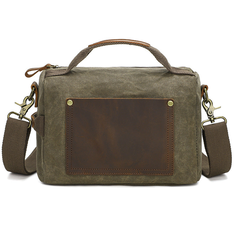 Petit sac messager en toile cirée