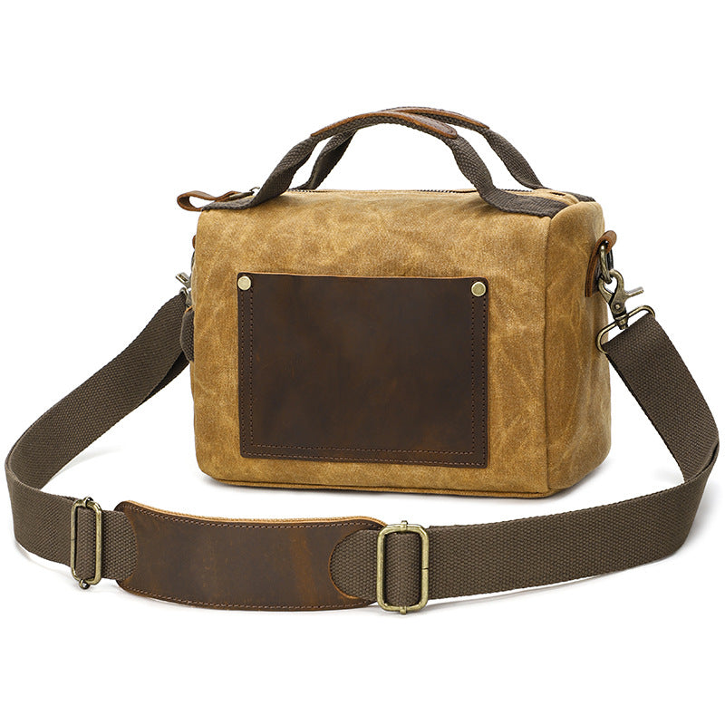 Petit sac messager en toile cirée