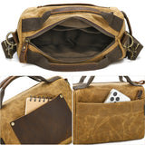 Petit sac messager en toile cirée