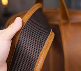 Vintage Leather Laptop Backpack for Men