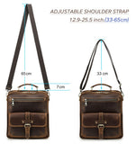 Vintage Genuine Leather Messenger Crossbody Bag