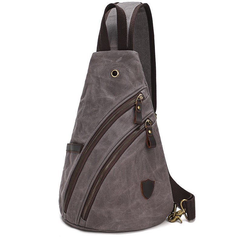 Vintage Canvas Sling Chest Bag