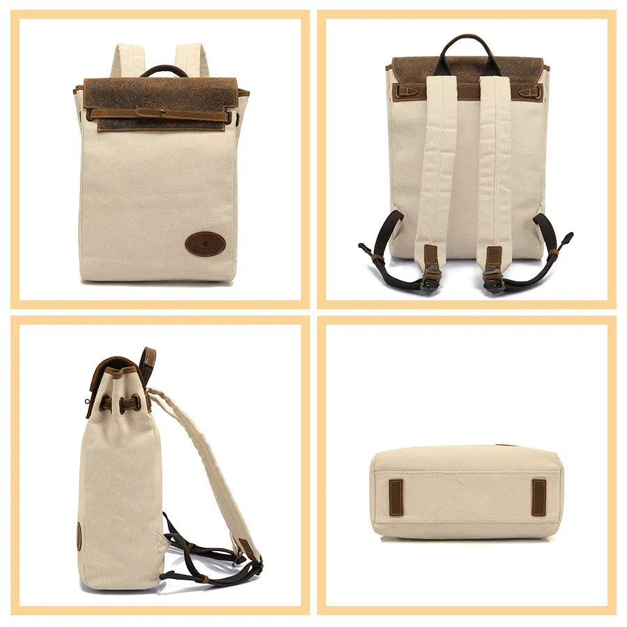 Vintage Canvas Backpack for Outdoor