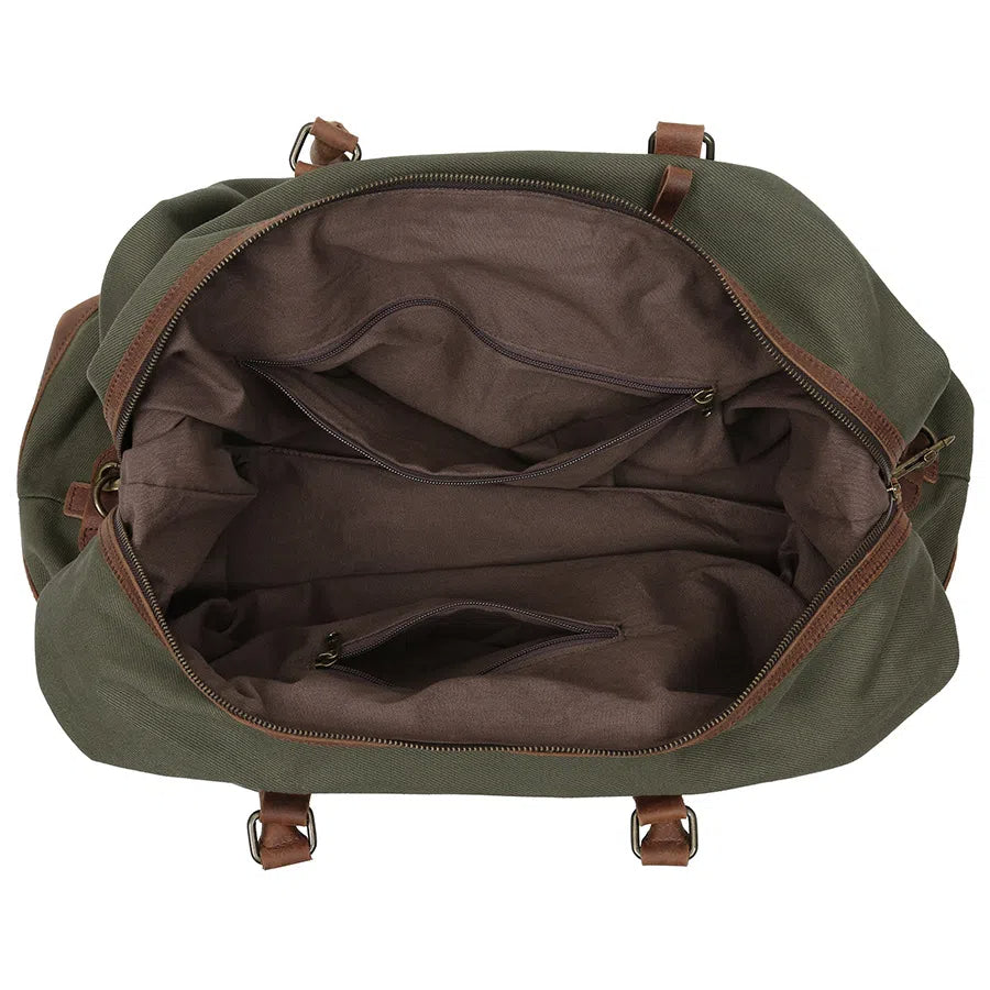 Vintage Cotton Canvas Duffle Bag