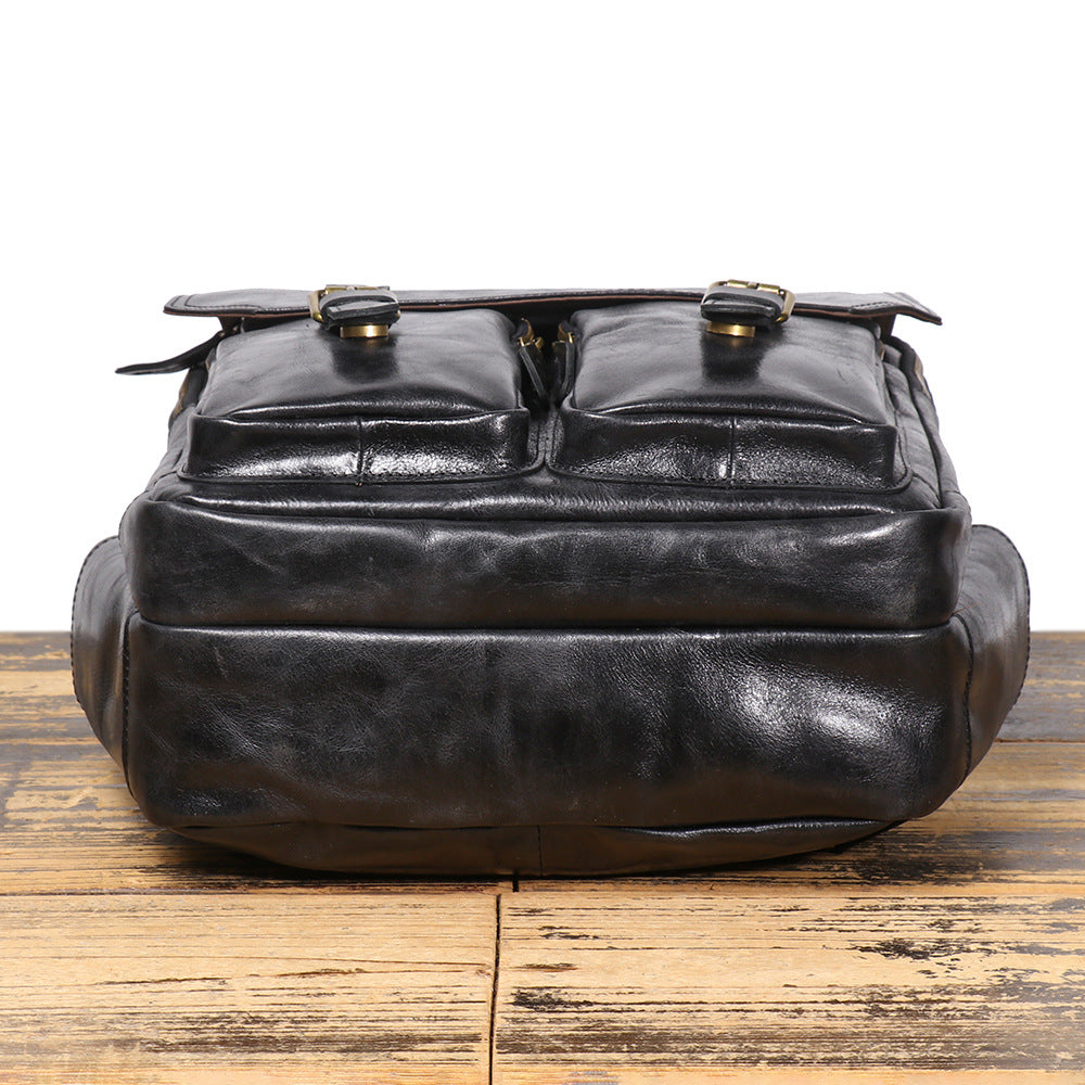 Vintage Leather Backpack for 15.6-inch Laptop Vintage Leather Backpack for 15.6-inch Laptop