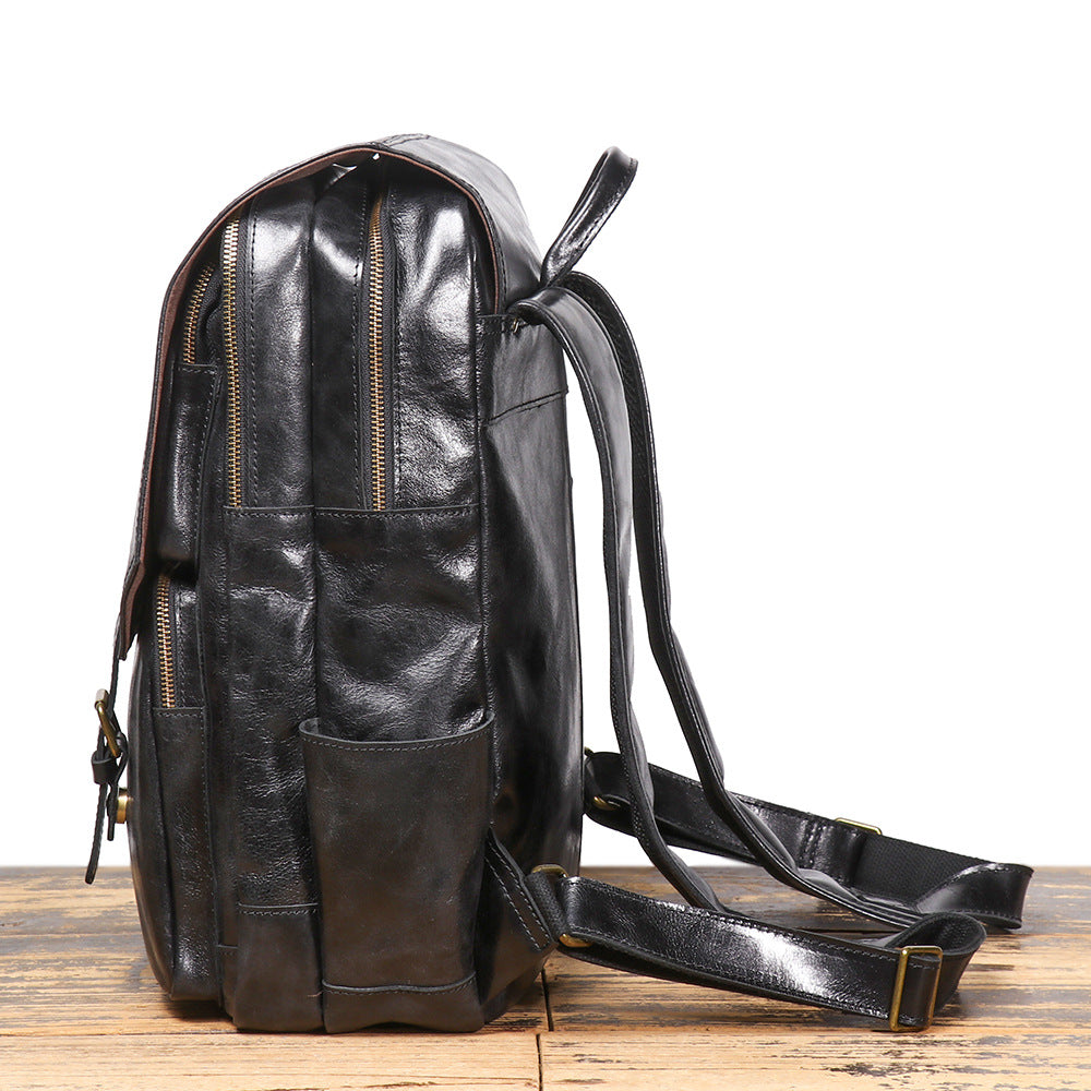 Vintage Leather Backpack for 15.6-inch Laptop Vintage Leather Backpack for 15.6-inch Laptop