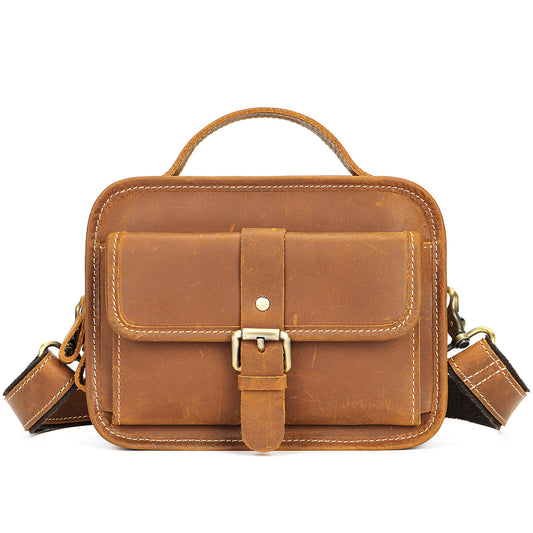 Vintage Leather Messenger for Men