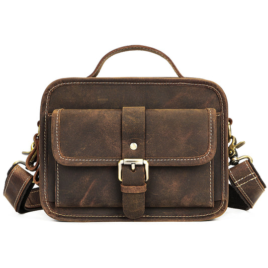 Vintage Leather Messenger for Men