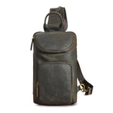 Vintage Leather Sling Bag 12-inch