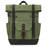 Vintage Style Canvas Backpack High Capacity