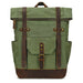 Army Green with Coffee leather