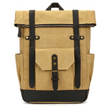 Vintage Style Canvas Backpack High Capacity