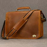 Vintage Leather Laptop Messenger Bag