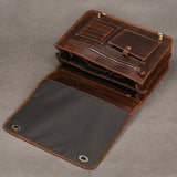 Vintage Leather Laptop Messenger Bag