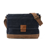 Waterproof Waxed Canvas Messenger Bag for Men