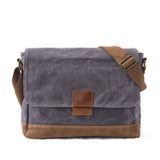 Waterproof Waxed Canvas Messenger Bag for Men