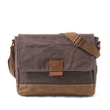 Waterproof Waxed Canvas Messenger Bag for Men