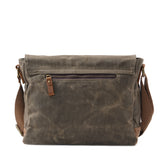 Waterproof Waxed Canvas Messenger Bag for Men