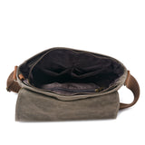 Waterproof Waxed Canvas Messenger Bag for Men