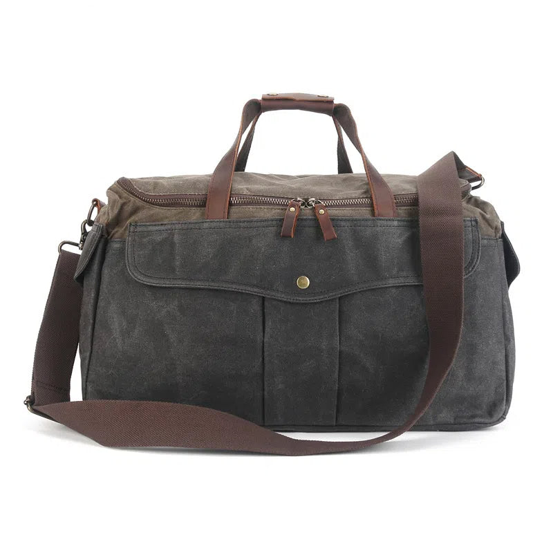 Waterproof Waxed Canvas Travel Duffle Bag