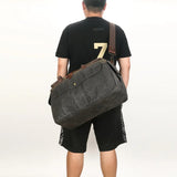 Waterproof Waxed Canvas Travel Duffle Bag