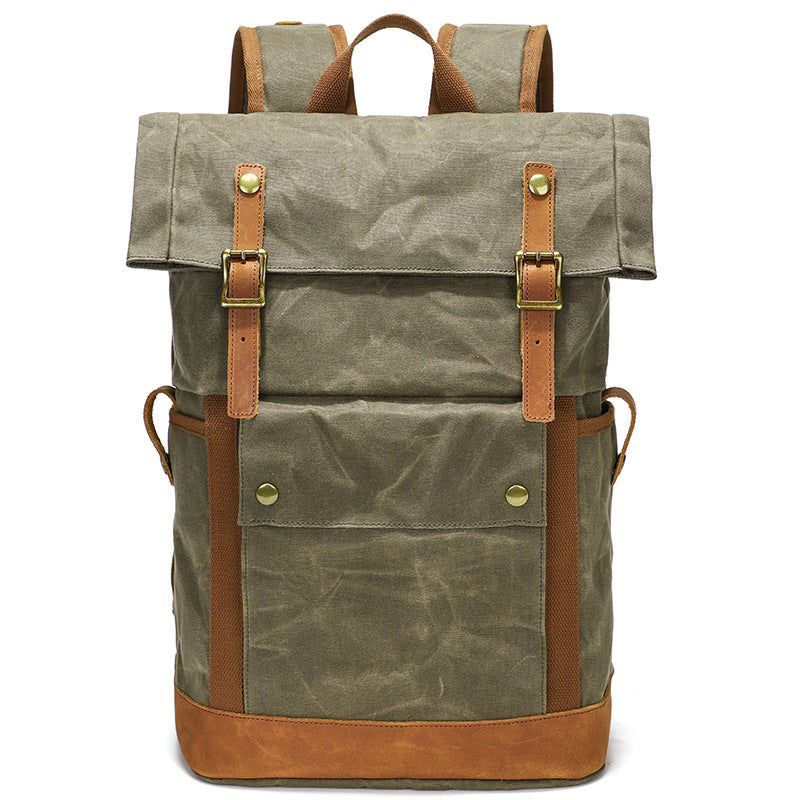 Waxed Cancas Backpack Waterproof for 15-inch Laptop Waxed Cancas Backpack Waterproof for 15-inch Laptop